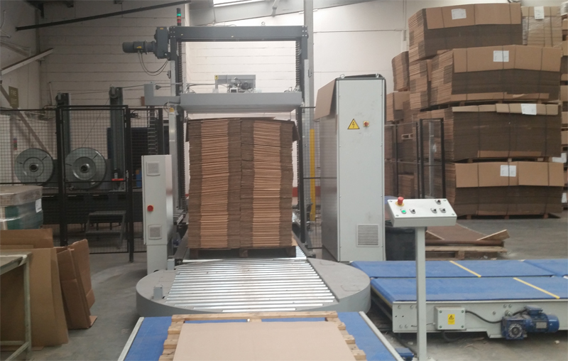 Automated pallet press