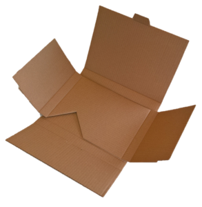 Die-cut corrugated cardboard box